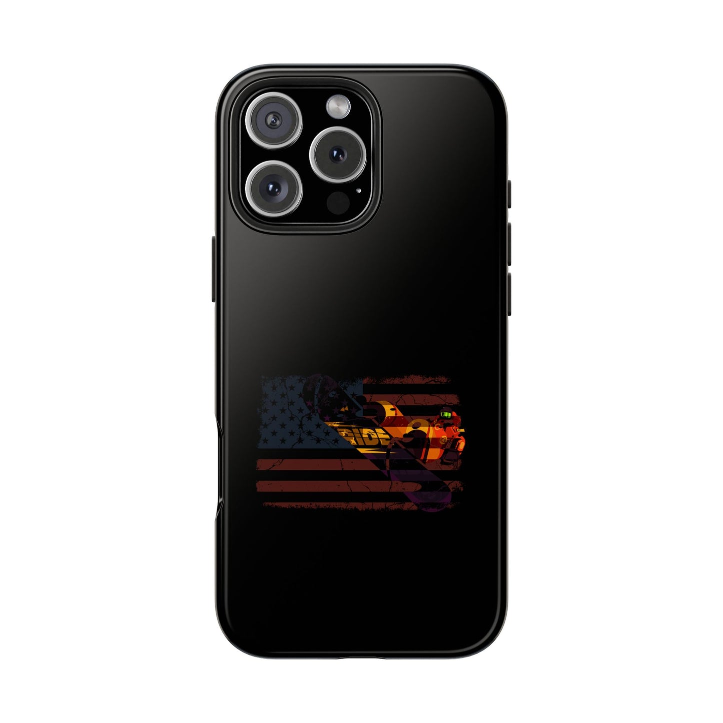 American Flag Camouflage Snowboarding Snowboarder Snowboard Tough Phone Case