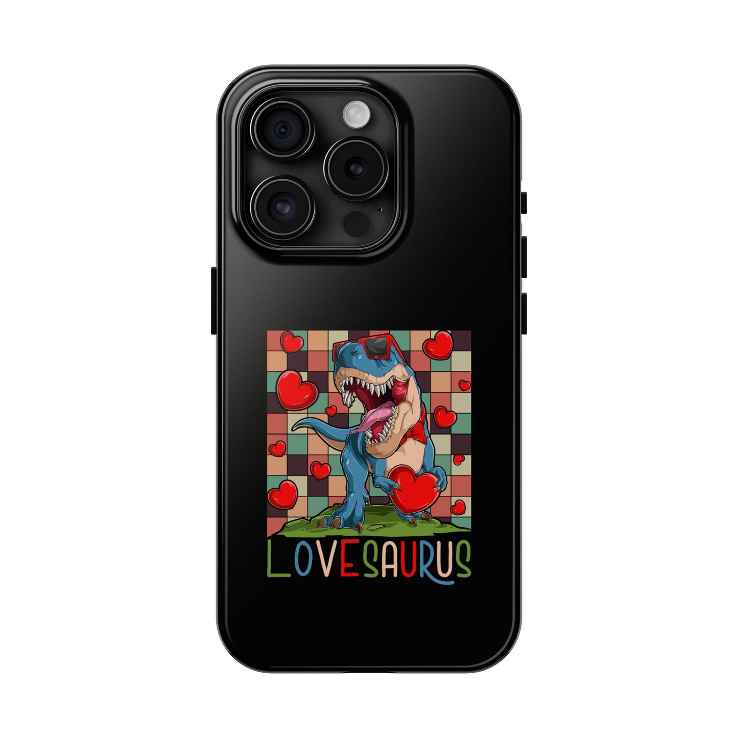 'Lovesaurus' Cute T-Rex Valentine Design - Tough Phone Case