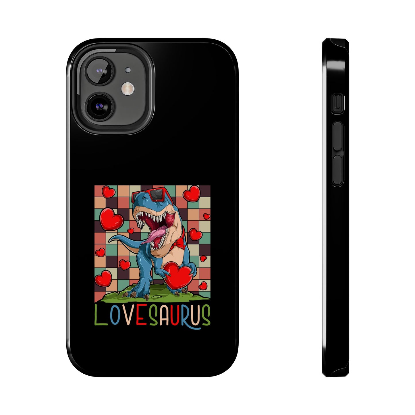 'Lovesaurus' Cute T-Rex Valentine Design - Tough Phone Case