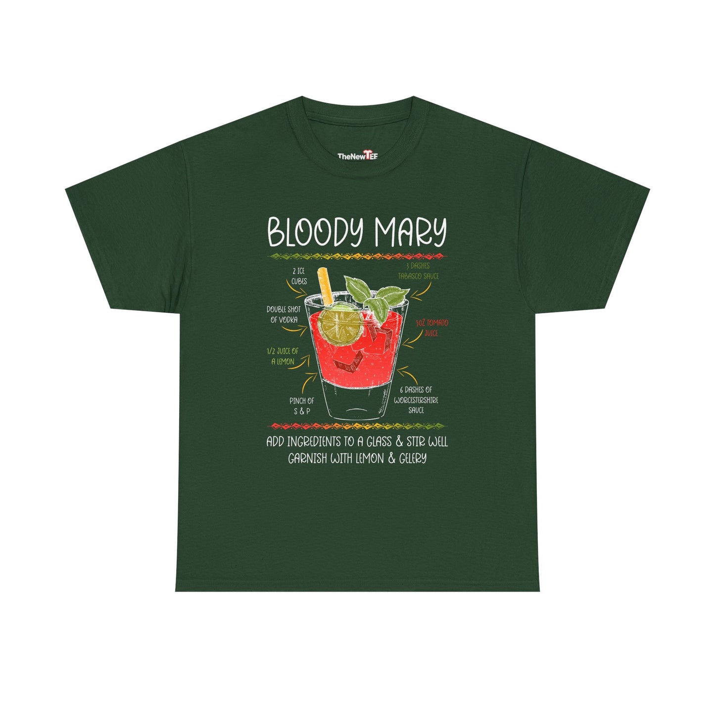 Bloody Mary Recipe Barkeeper Gift Barman - Unisex T-Shirt