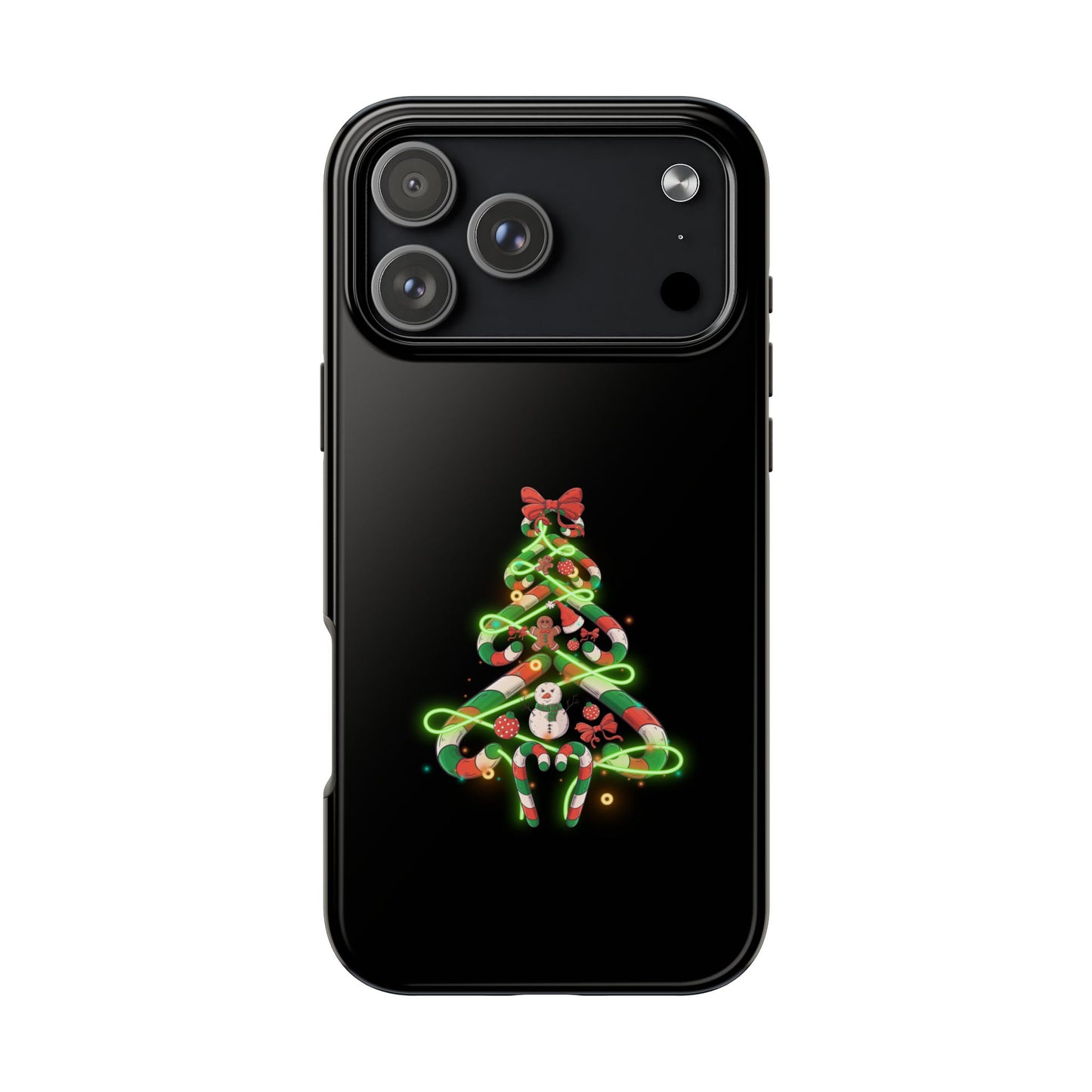 Christmas Candy Cane Xmas Tree Light Gifts - Tough Phone Case