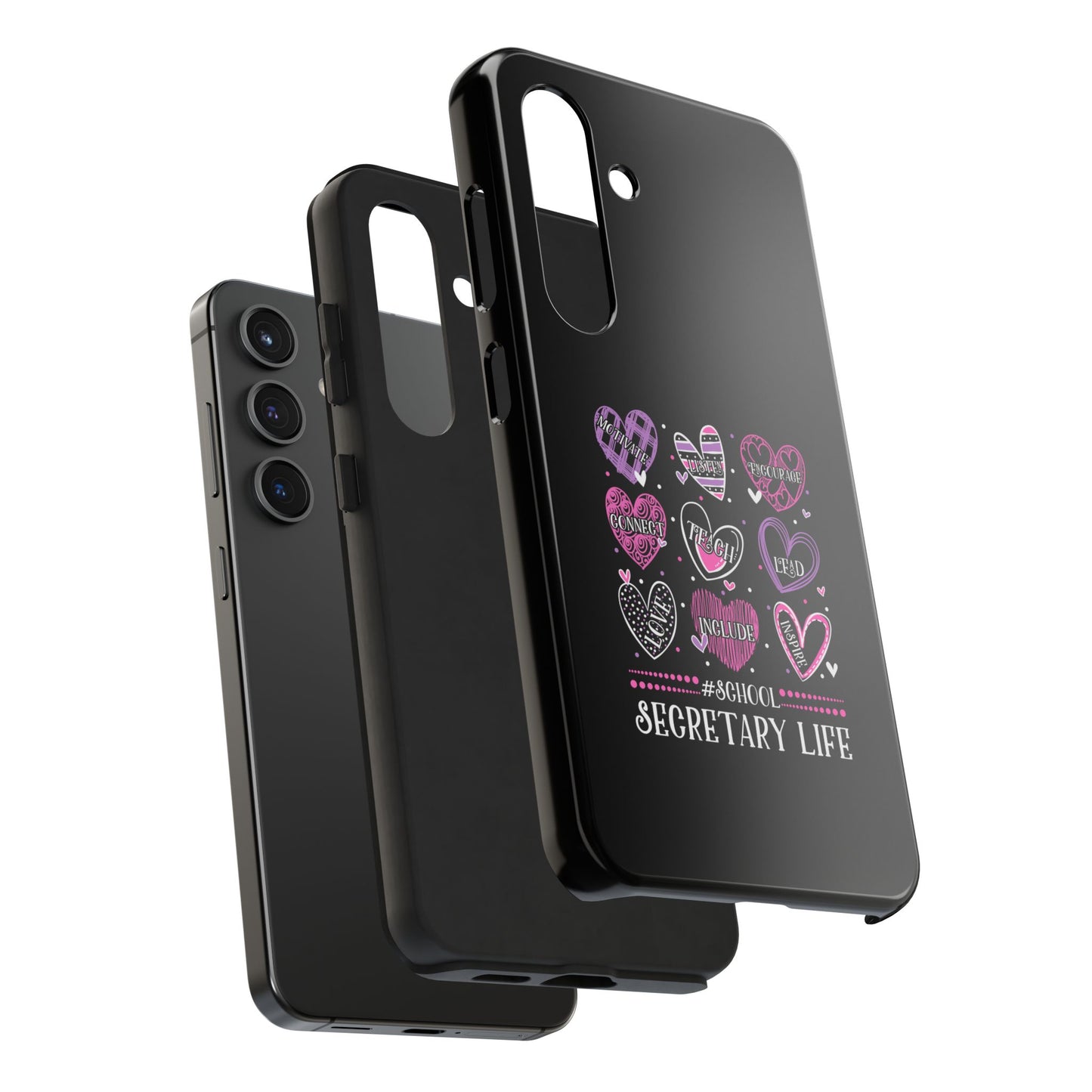 School Secretary Hearts Valentine Valentines Day - Tough Phone Case