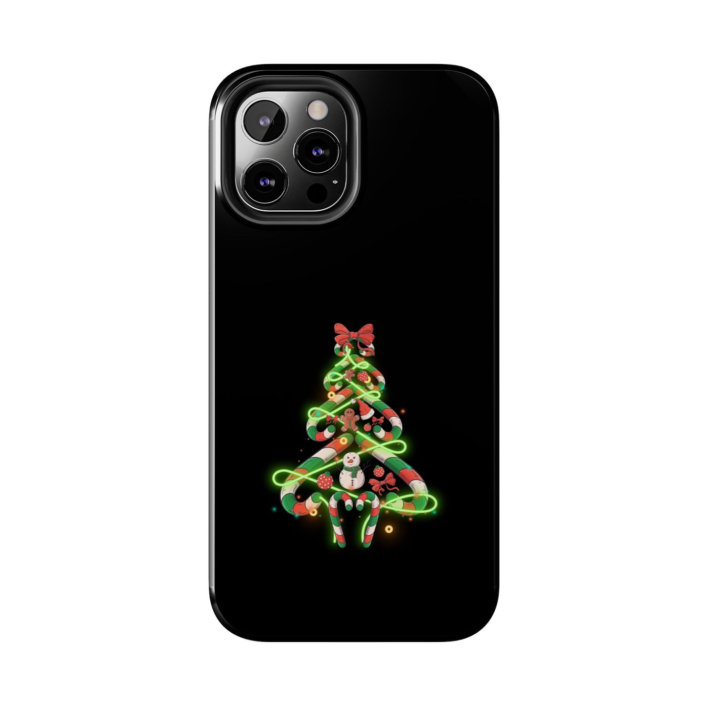 Christmas Candy Cane Xmas Tree Light Gifts - Tough Phone Case