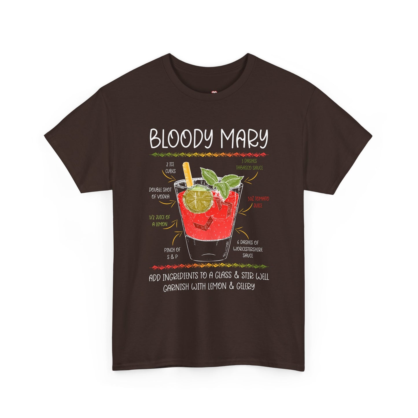 Bloody Mary Recipe Barkeeper Gift Barman - Unisex T-Shirt
