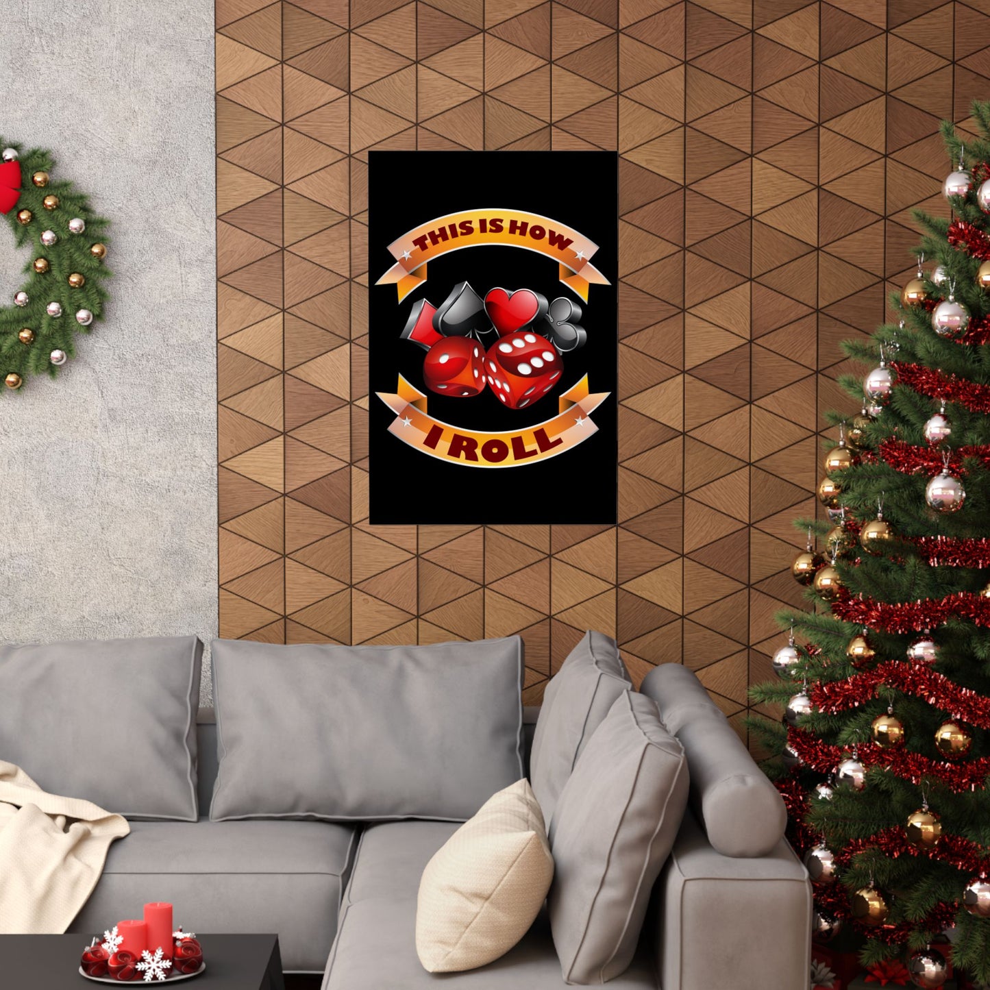 This Is How I Roll Funny Casino Themed Dice Gambling Humor - Wall Art