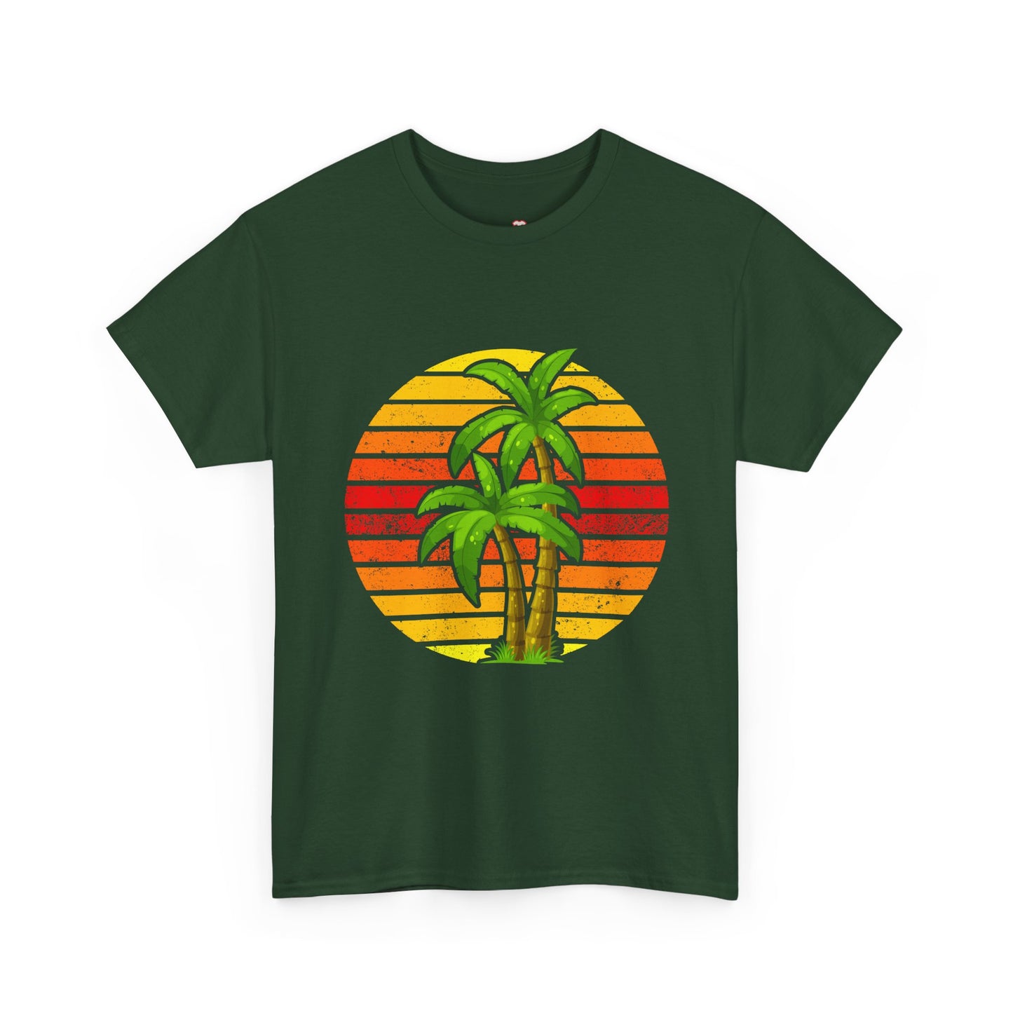 Palm Tree Shirt Tropical Beach Vintage Retro Style 70S 80S - Unisex T-Shirt