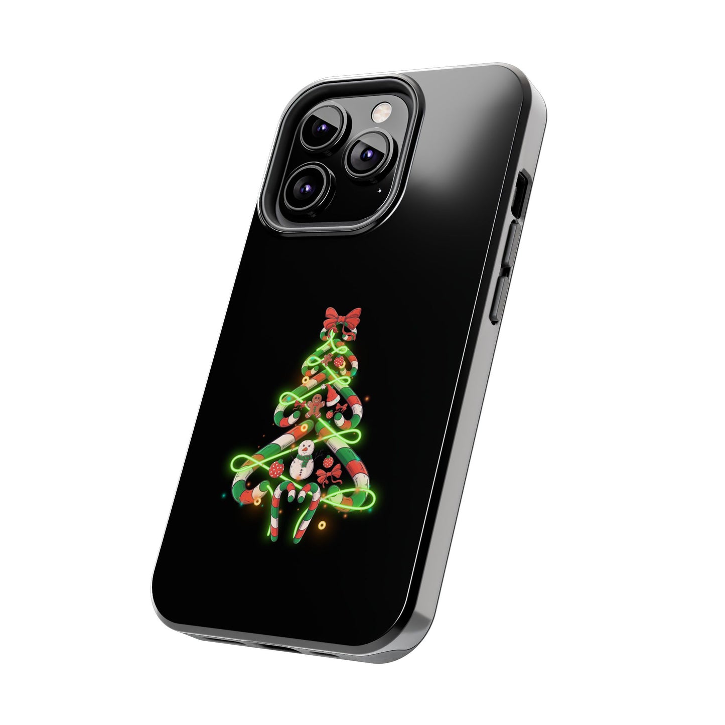 Christmas Candy Cane Xmas Tree Light Gifts - Tough Phone Case