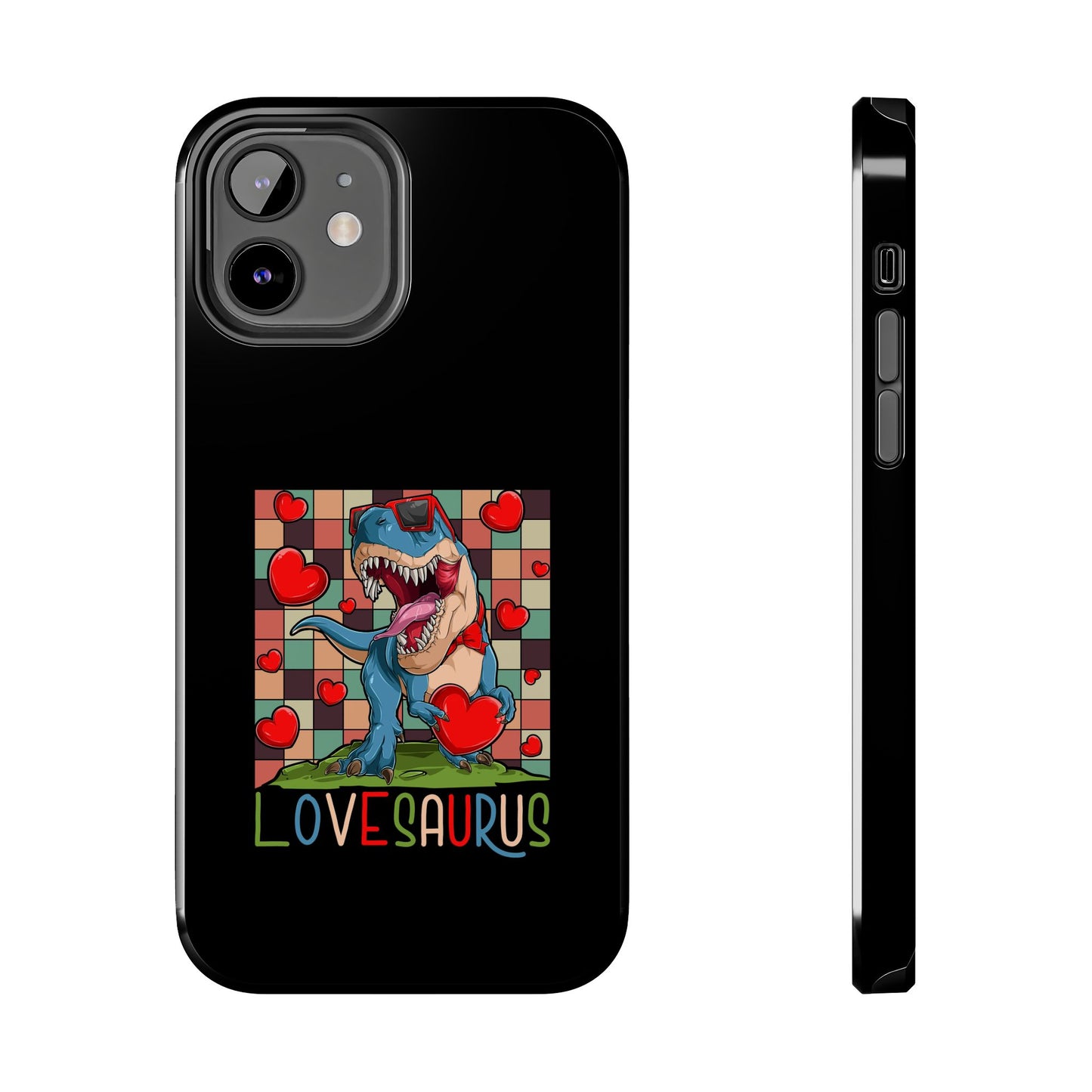 'Lovesaurus' Cute T-Rex Valentine Design - Tough Phone Case