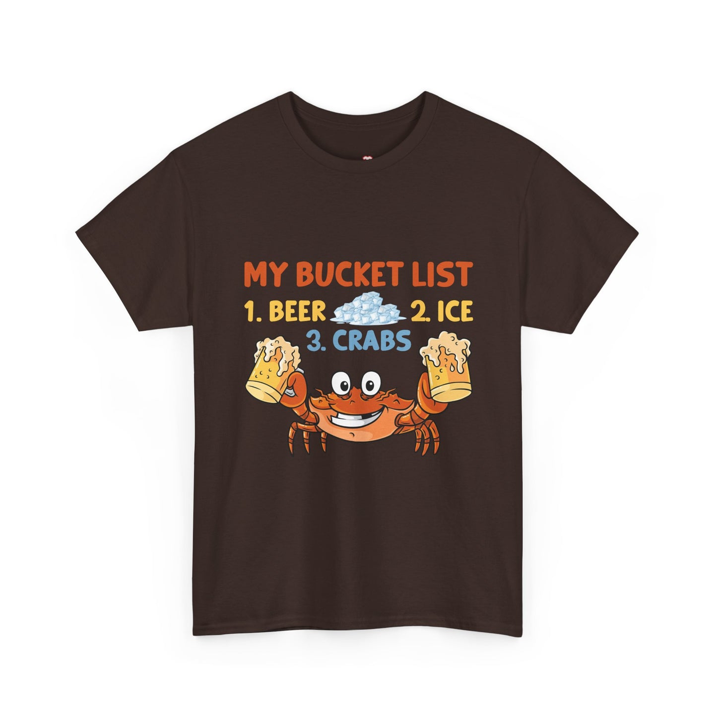 Crab Boil Gift Seafood Bucket List Beer Ice Crabs - Unisex T-Shirt