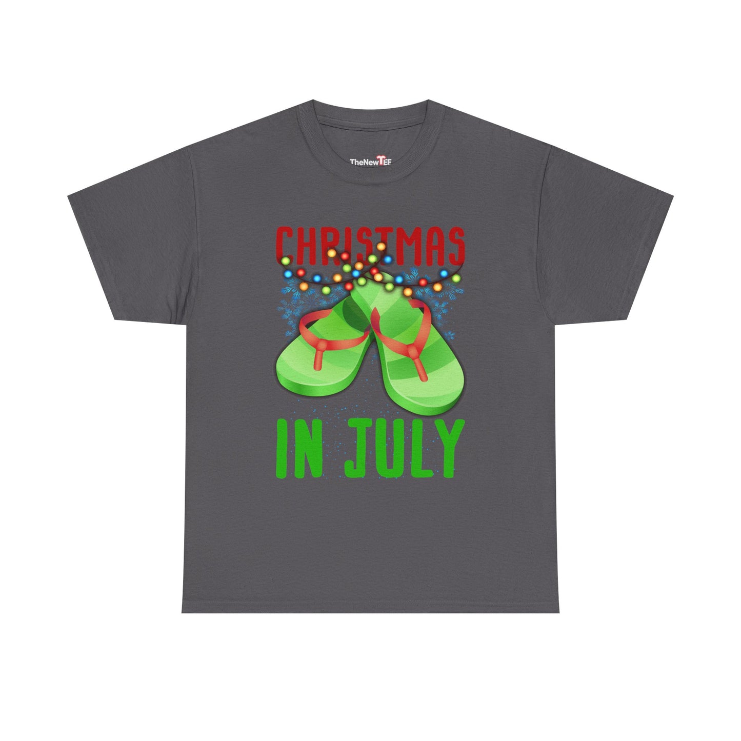 Christmas In July Flip Flops Summer Beach Xmas - Unisex T-Shirt