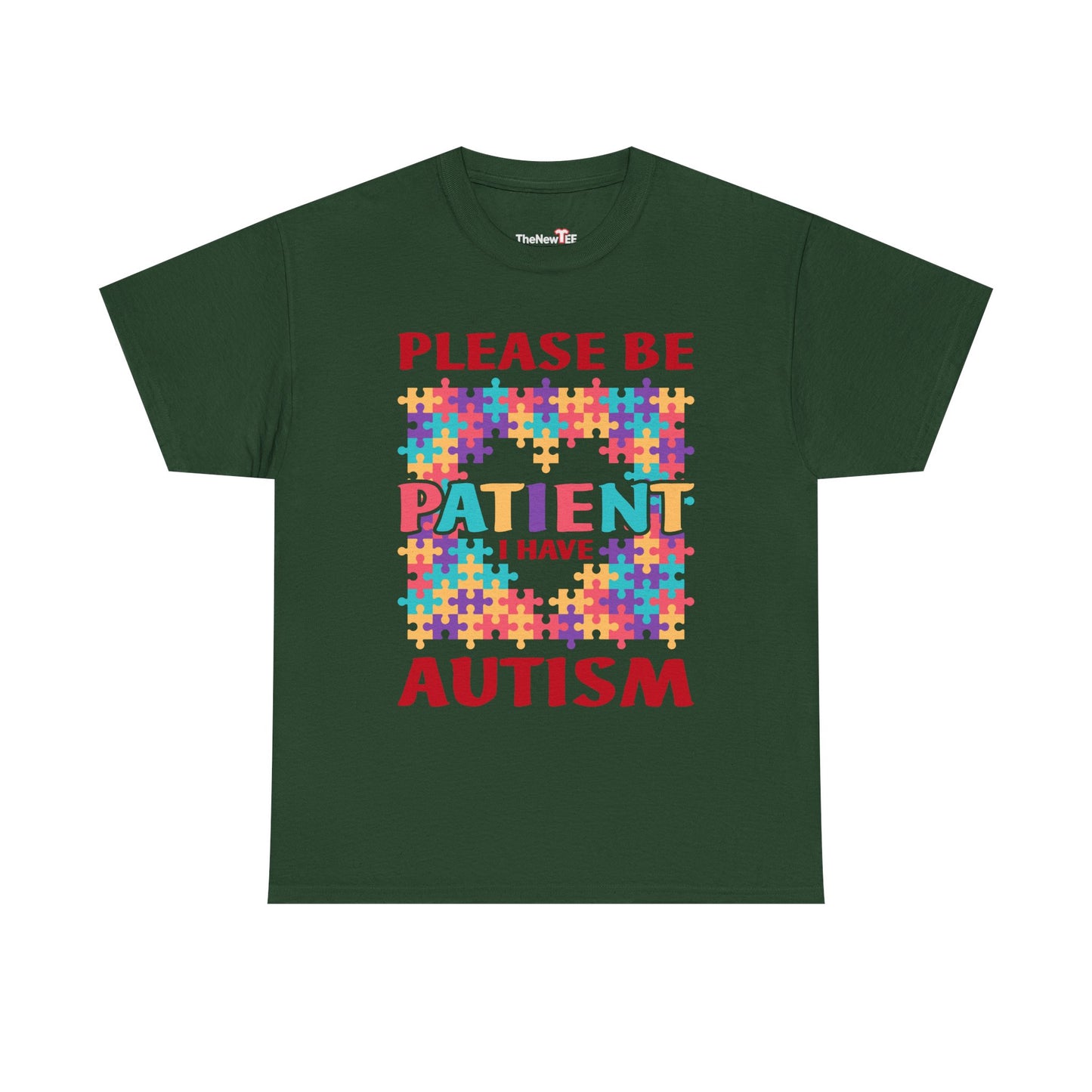 Please Be Patient I Have Autism Puzzle Hand Gift - Unisex T-Shirt