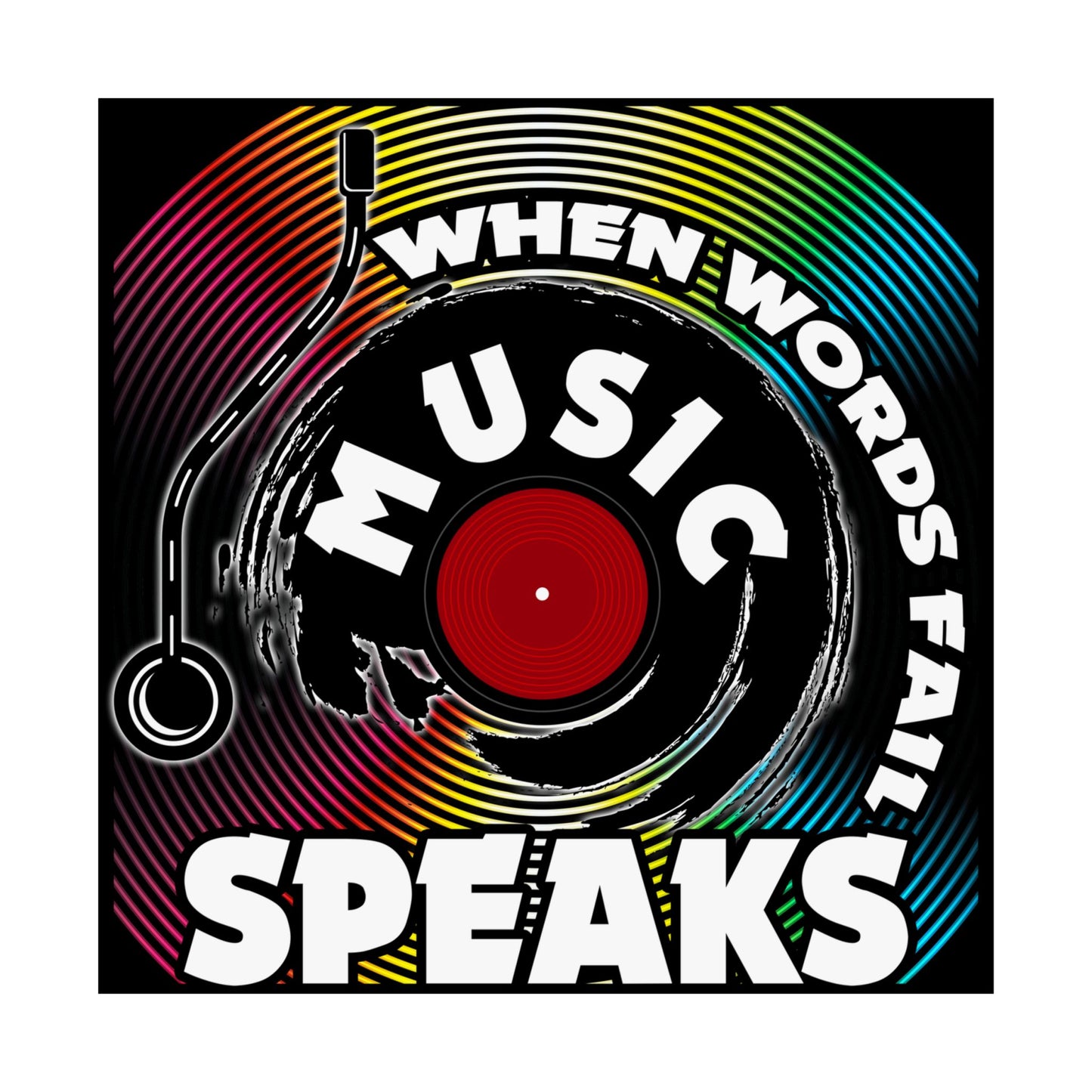 When Words Fail Music Speaks Musician Singer Feeling Song - Wall Art