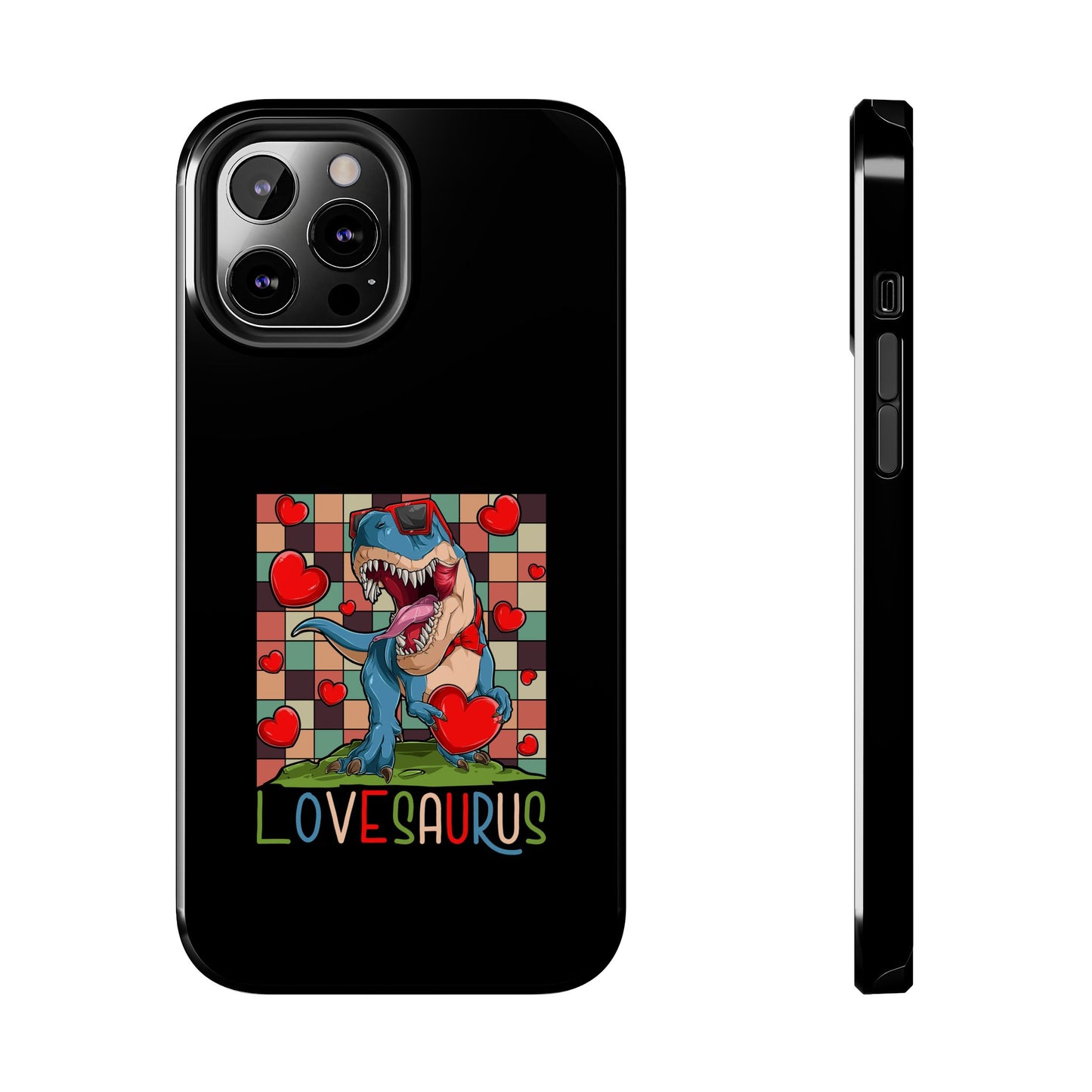 'Lovesaurus' Cute T-Rex Valentine Design - Tough Phone Case