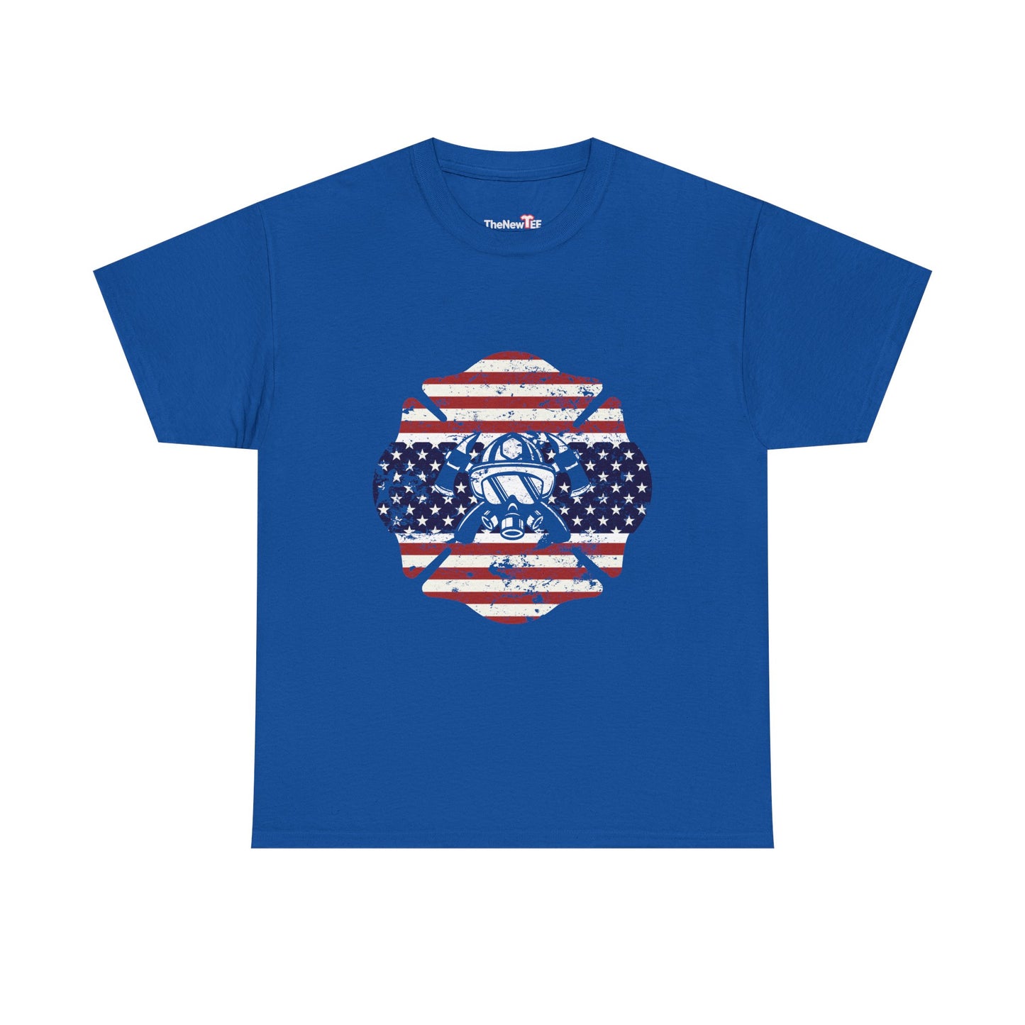 American Flag Firefighter Usa United States Badge - Unisex T-Shirt