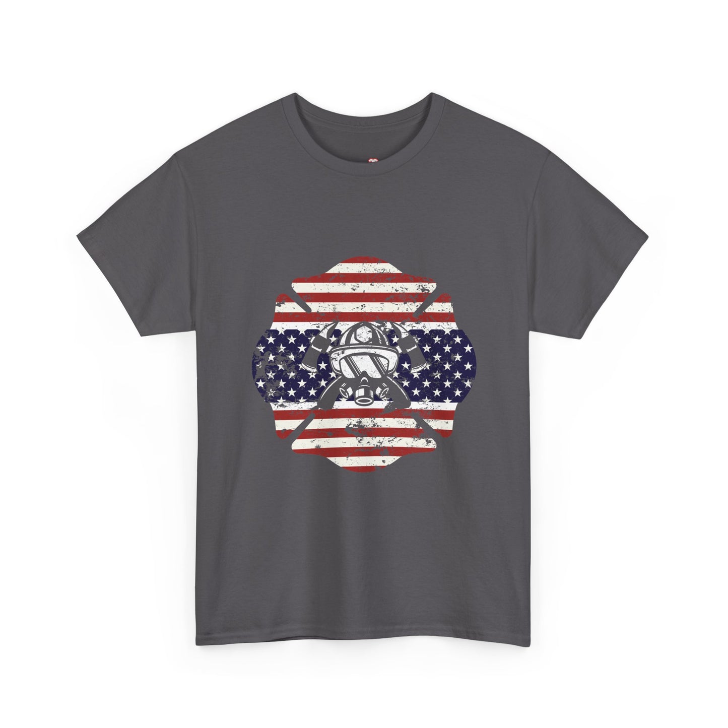 American Flag Firefighter Usa United States Badge - Unisex T-Shirt
