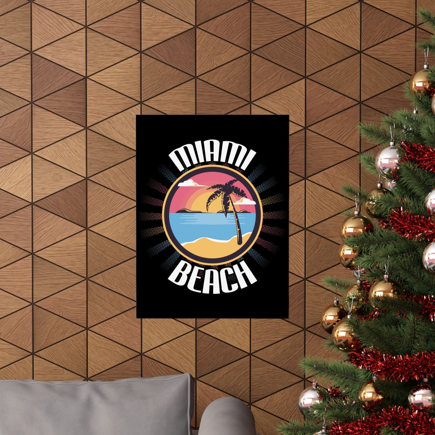 Miami Beach Vintage 70S Florida Summer - Wall Art