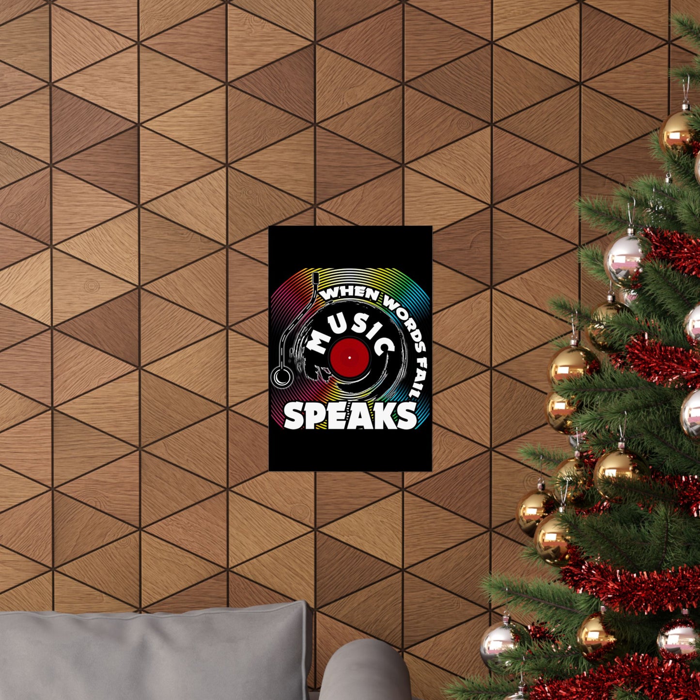 When Words Fail Music Speaks Musician Singer Feeling Song - Wall Art