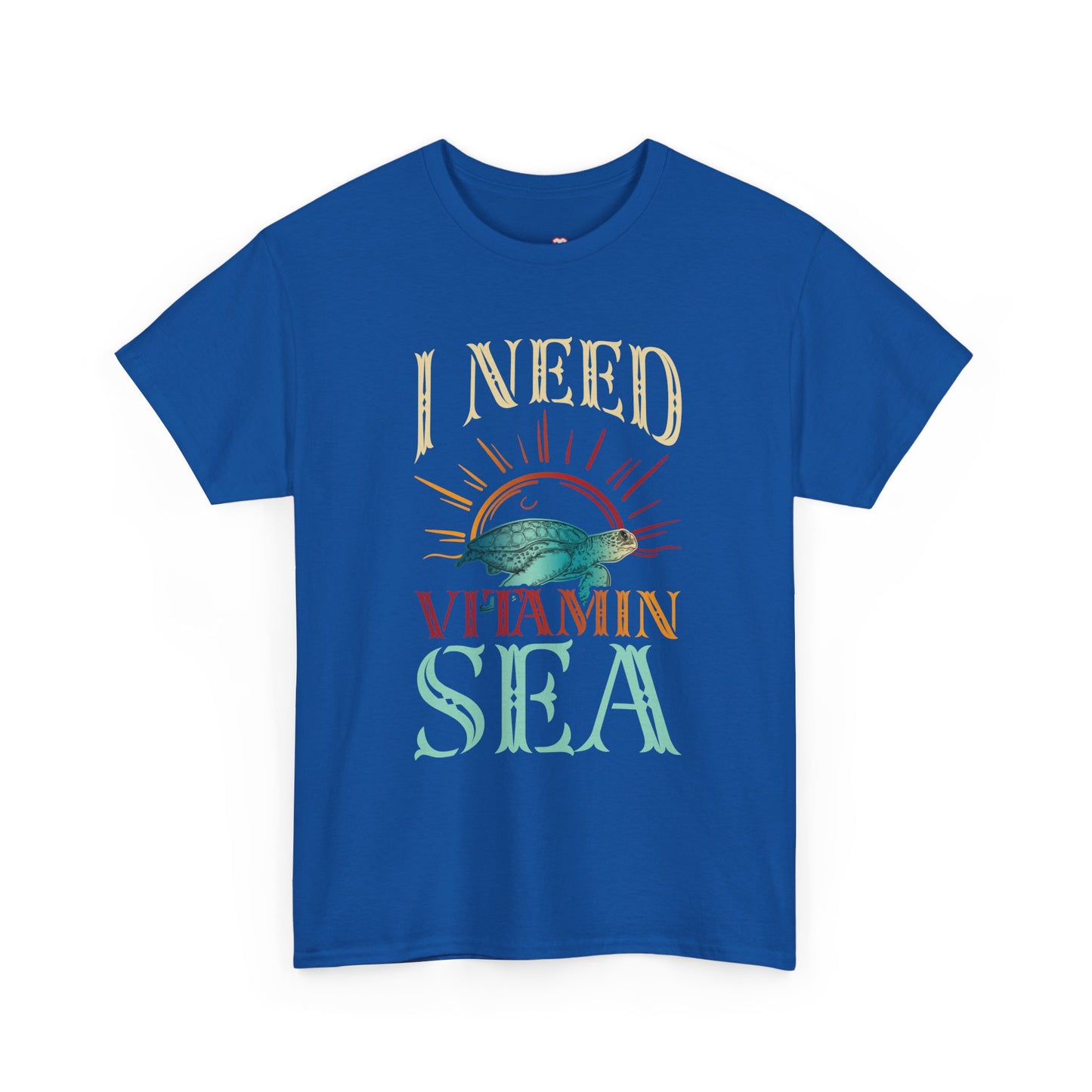 I Need Vitamin Sea Funny Ocean Turtle Water Beach - Unisex T-Shirt
