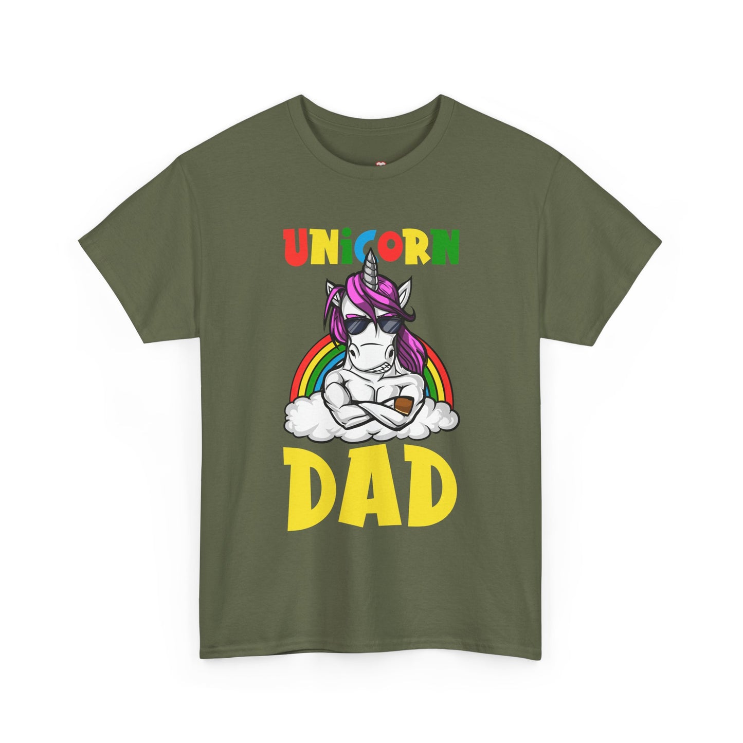 Cool Unicorn Dad Funny Father's Day Gift Unisex Graphic T-Shirt