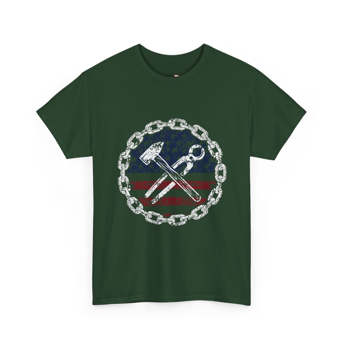 American Flag Ironworker And Tools - Unisex T-Shirt